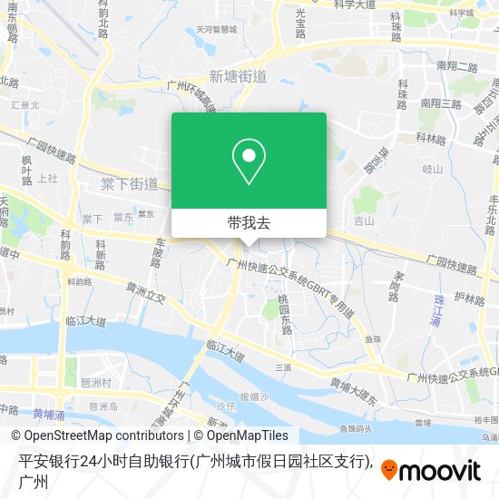平安银行24小时自助银行(广州城市假日园社区支行)地图