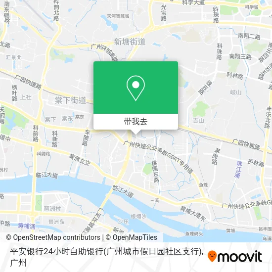 平安银行24小时自助银行(广州城市假日园社区支行)地图