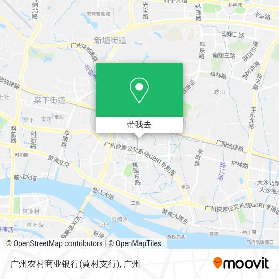 广州农村商业银行(黄村支行)地图