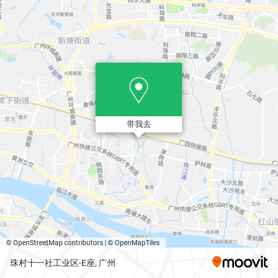 珠村十一社工业区-E座地图