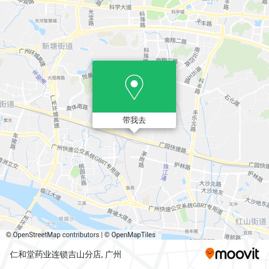 仁和堂药业连锁吉山分店地图