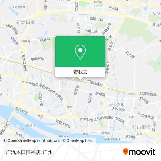 广汽本田恒福店地图