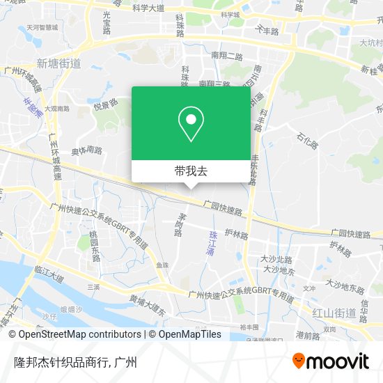 隆邦杰针织品商行地图