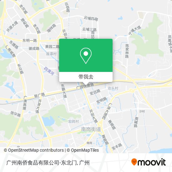 广州南侨食品有限公司-东北门地图