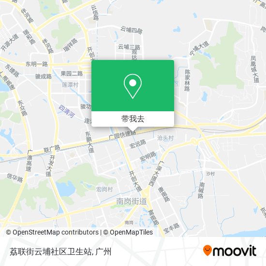 荔联街云埔社区卫生站地图