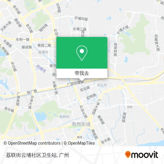 荔联街云埔社区卫生站地图