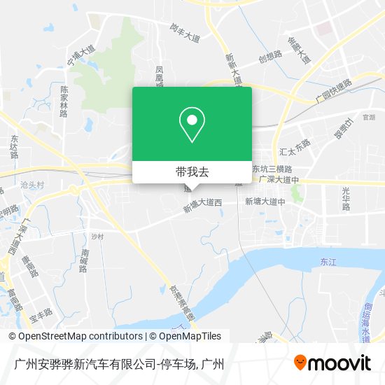 广州安骅骅新汽车有限公司-停车场地图