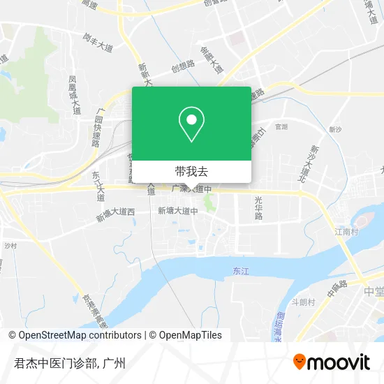 君杰中医门诊部地图