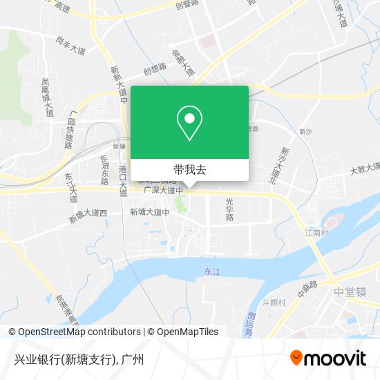 兴业银行(新塘支行)地图