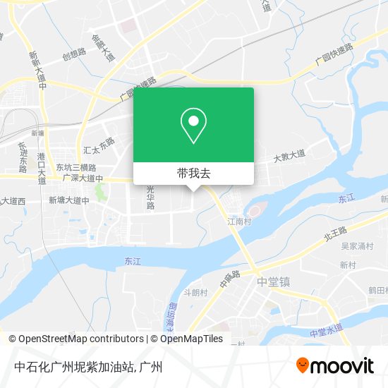 中石化广州坭紫加油站地图