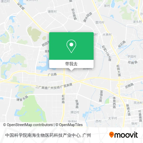 中国科学院南海生物医药科技产业中心地图