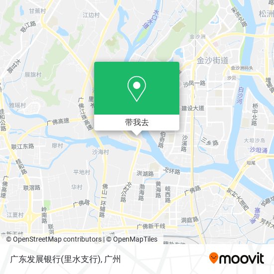 广东发展银行(里水支行)地图