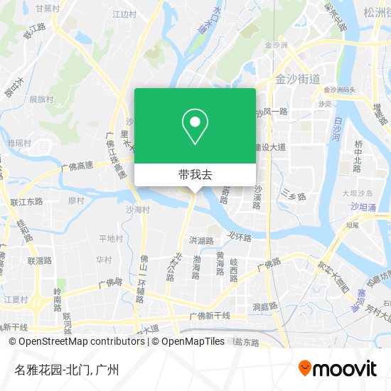 名雅花园-北门地图