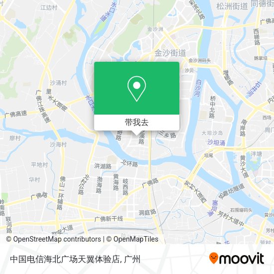 中国电信海北广场天翼体验店地图
