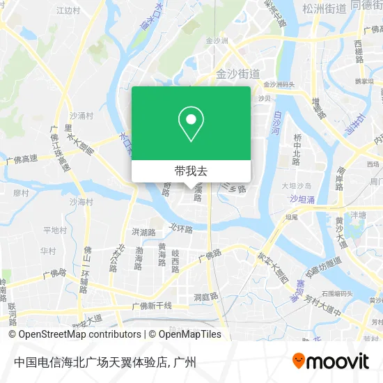 中国电信海北广场天翼体验店地图