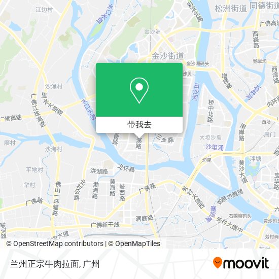 兰州正宗牛肉拉面地图