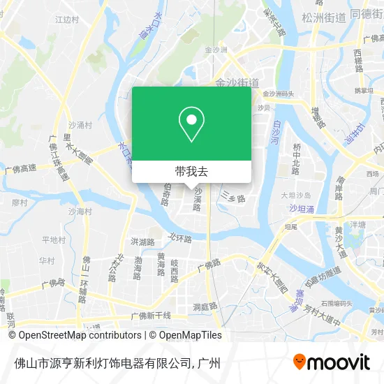 佛山市源亨新利灯饰电器有限公司地图