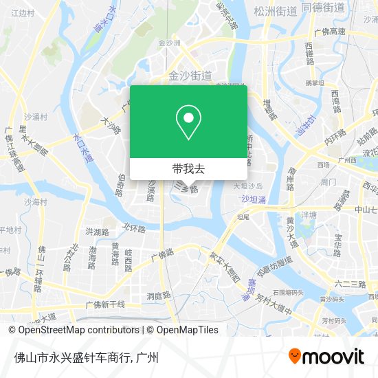 佛山市永兴盛针车商行地图