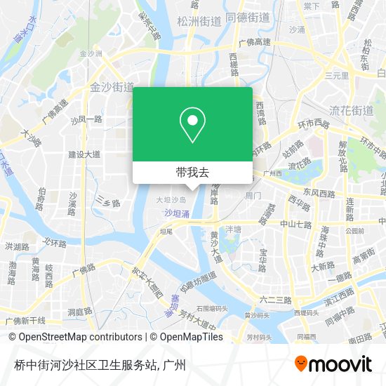 桥中街河沙社区卫生服务站地图
