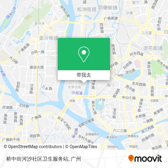 桥中街河沙社区卫生服务站地图