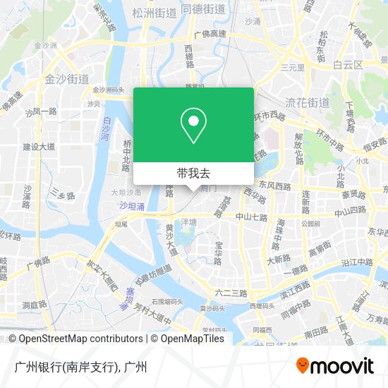 广州银行(南岸支行)地图
