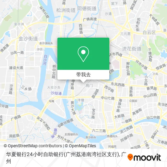 华夏银行24小时自助银行(广州荔港南湾社区支行)地图