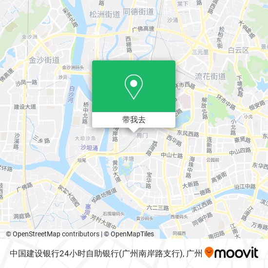 中国建设银行24小时自助银行(广州南岸路支行)地图