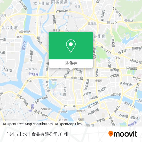 广州市上水丰食品有限公司地图