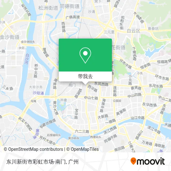 东川新街市彩虹市场-南门地图