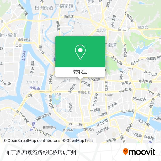 布丁酒店(荔湾路彩虹桥店)地图