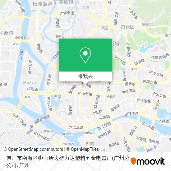 佛山市南海区狮山唐边得力达塑料五金电器厂地图