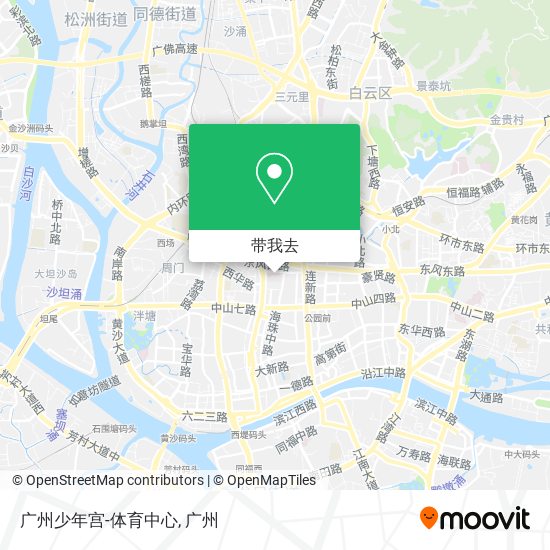 广州少年宫-体育中心地图