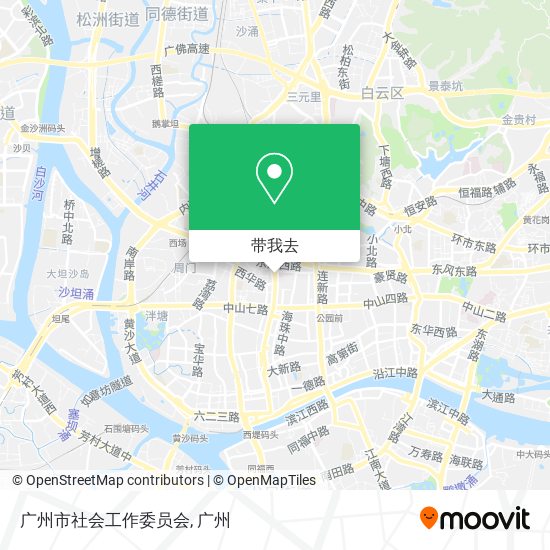 广州市社会工作委员会地图