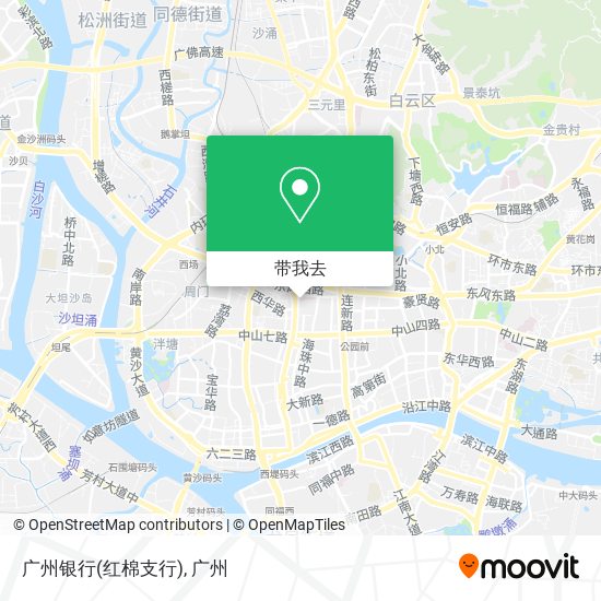 广州银行(红棉支行)地图
