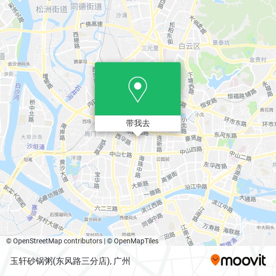 玉轩砂锅粥(东风路三分店)地图
