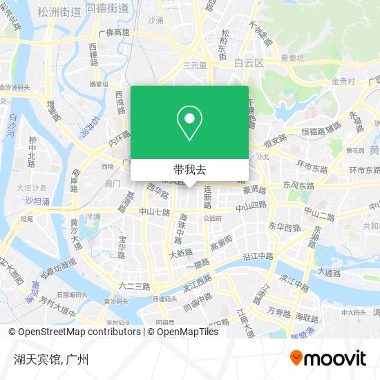 湖天宾馆地图