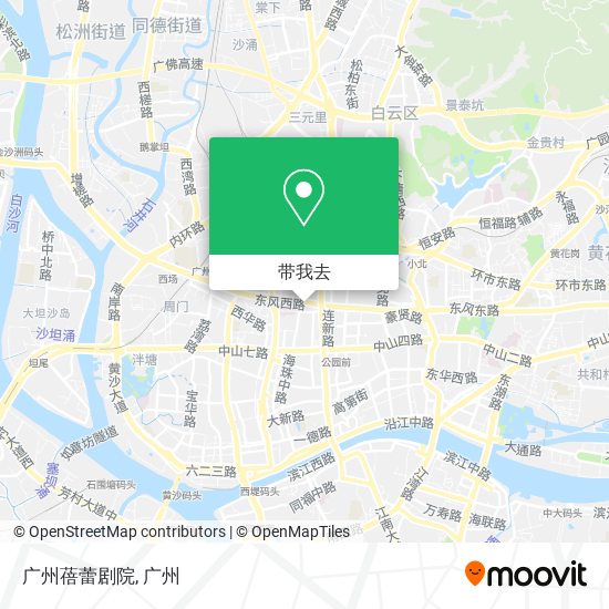 广州蓓蕾剧院地图