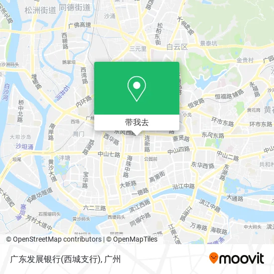 广东发展银行(西城支行)地图