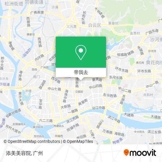 添美美容院地图