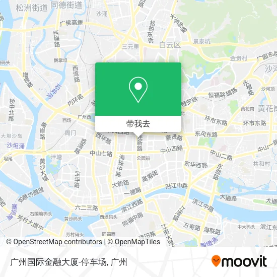 广州国际金融大厦-停车场地图