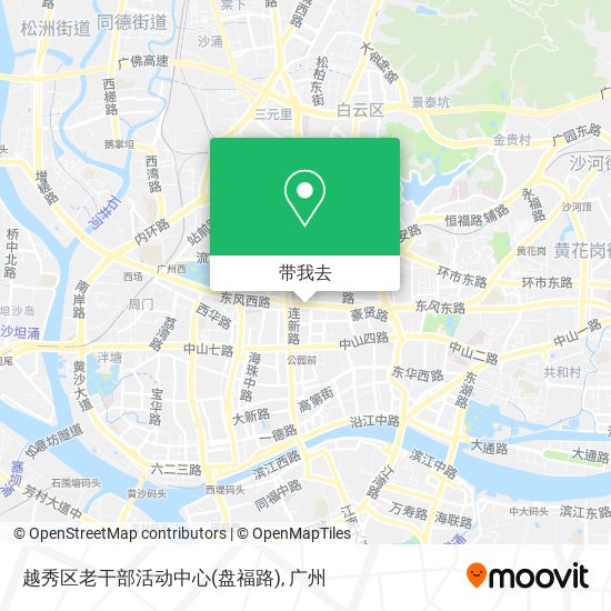 越秀区老干部活动中心(盘福路)地图