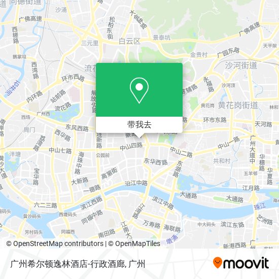 广州希尔顿逸林酒店-行政酒廊地图
