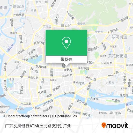 广东发展银行ATM(应元路支行)地图