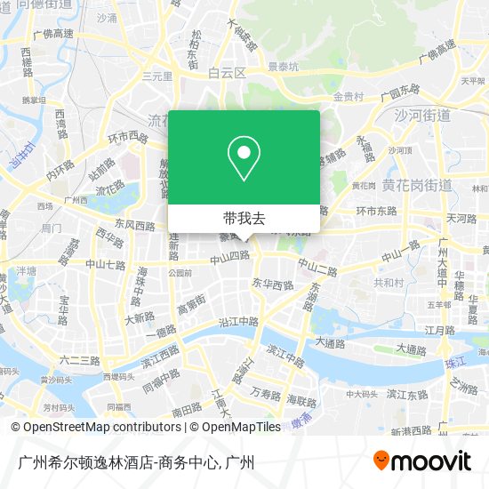 广州希尔顿逸林酒店-商务中心地图