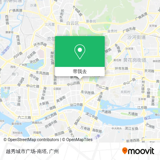 越秀城市广场-南塔地图