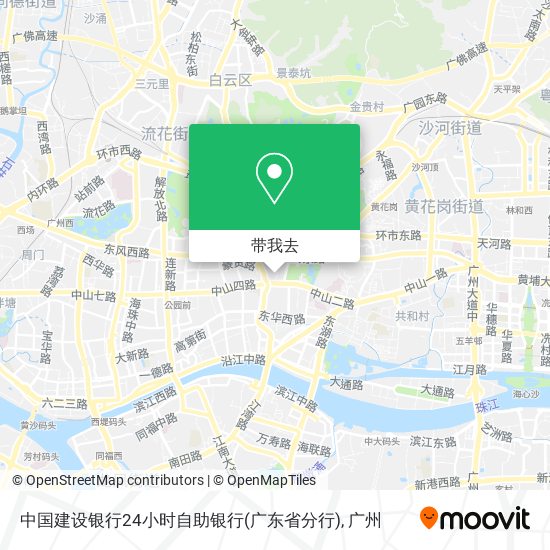 中国建设银行24小时自助银行(广东省分行)地图