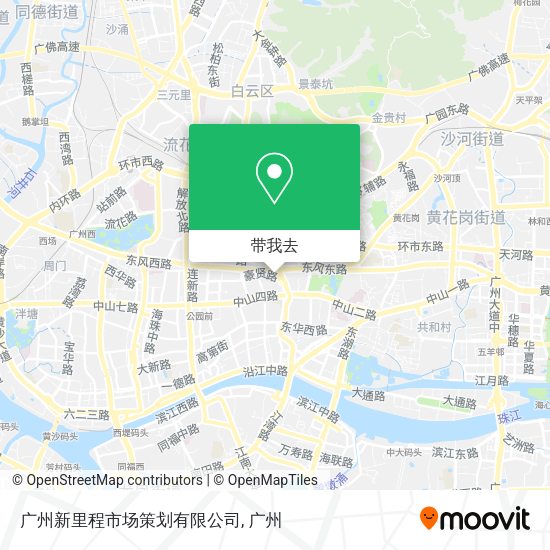 广州新里程市场策划有限公司地图