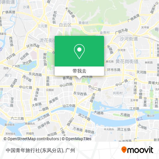 中国青年旅行社(东风分店)地图