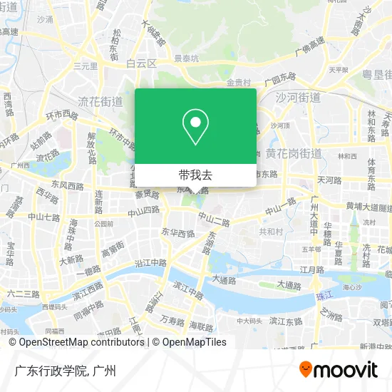 广东行政学院地图