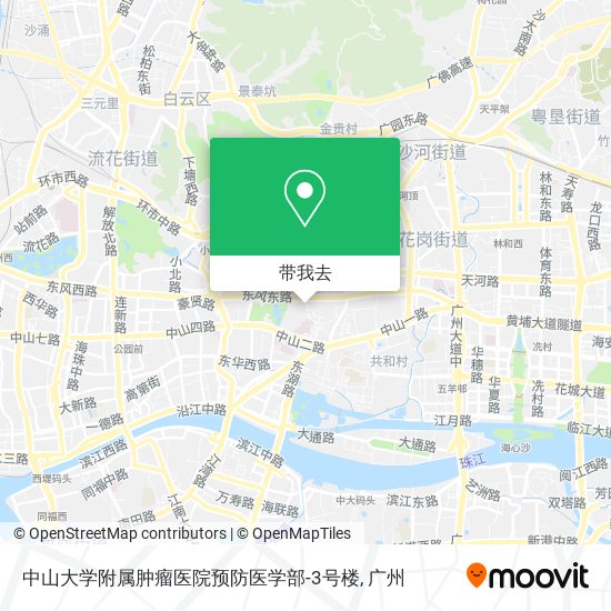 中山大学附属肿瘤医院预防医学部-3号楼地图